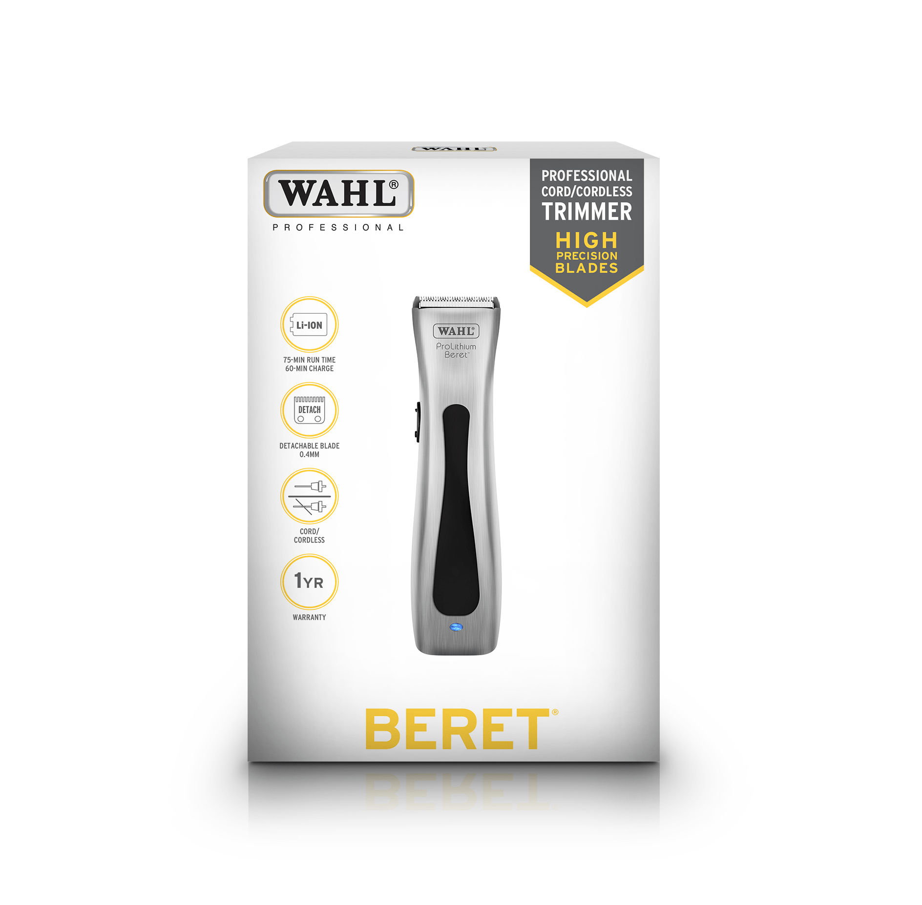 WAHL Beret Pro Lithium Cordless Trimmer – Silver