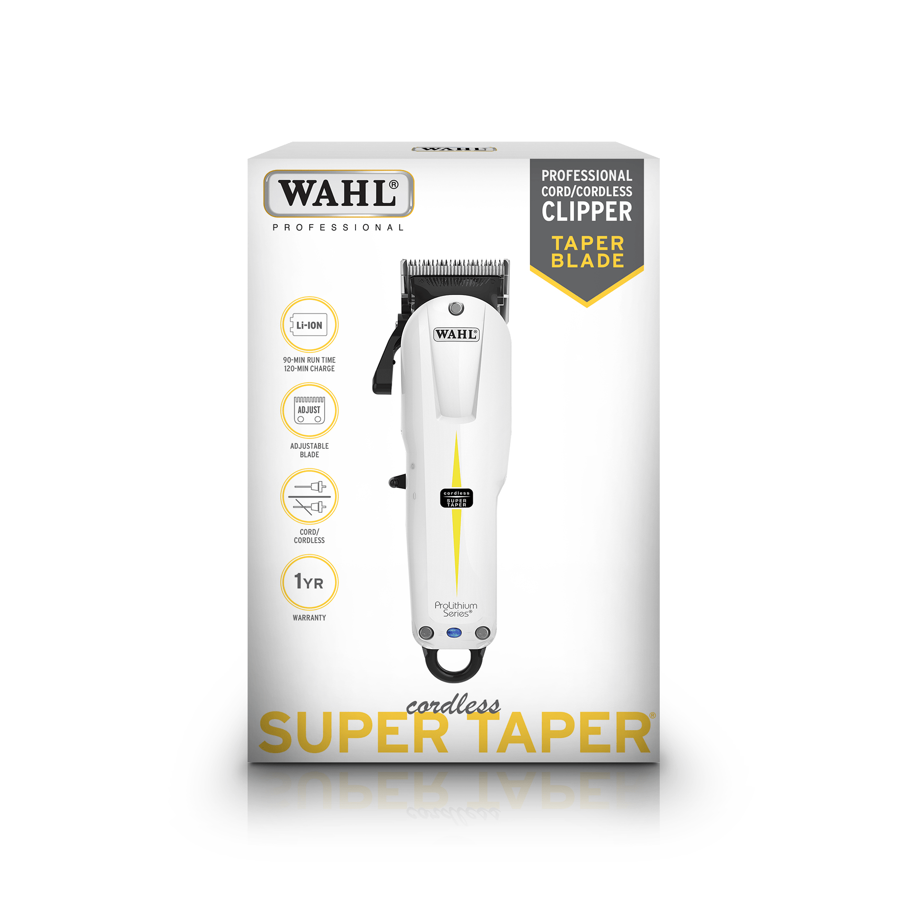 Wahl Super Taper Cordless White