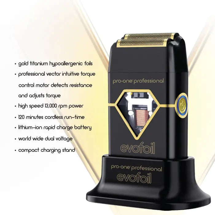 Pro-One Evofoil Cordless Foil Shaver - Black