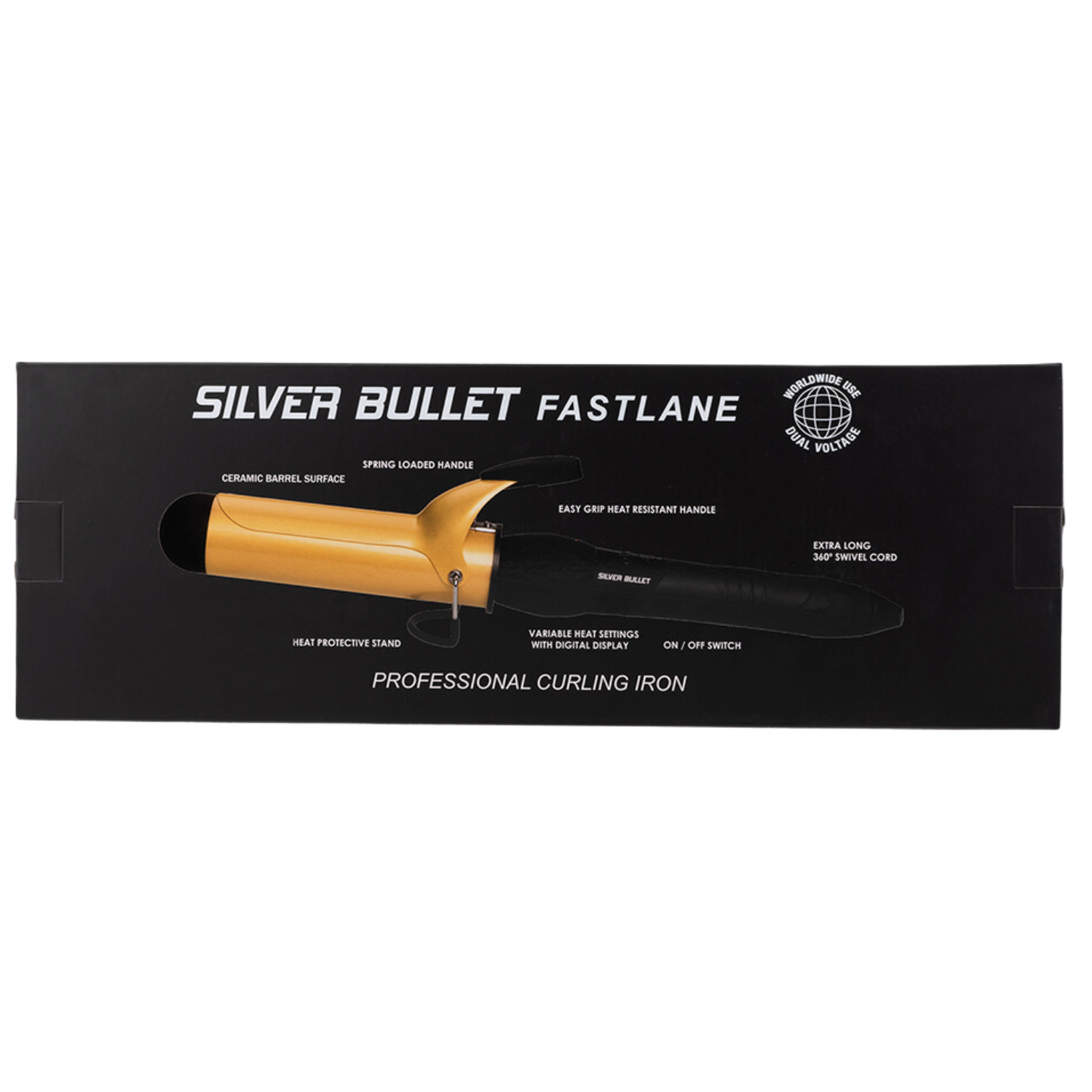 Silver Bullet Fastlane 25mm Hair Curler – Gold