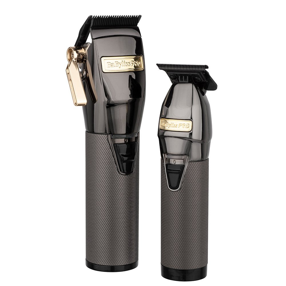 BabylissPRO LimitedFX Gunmetal Clipper & Trimmer Duo