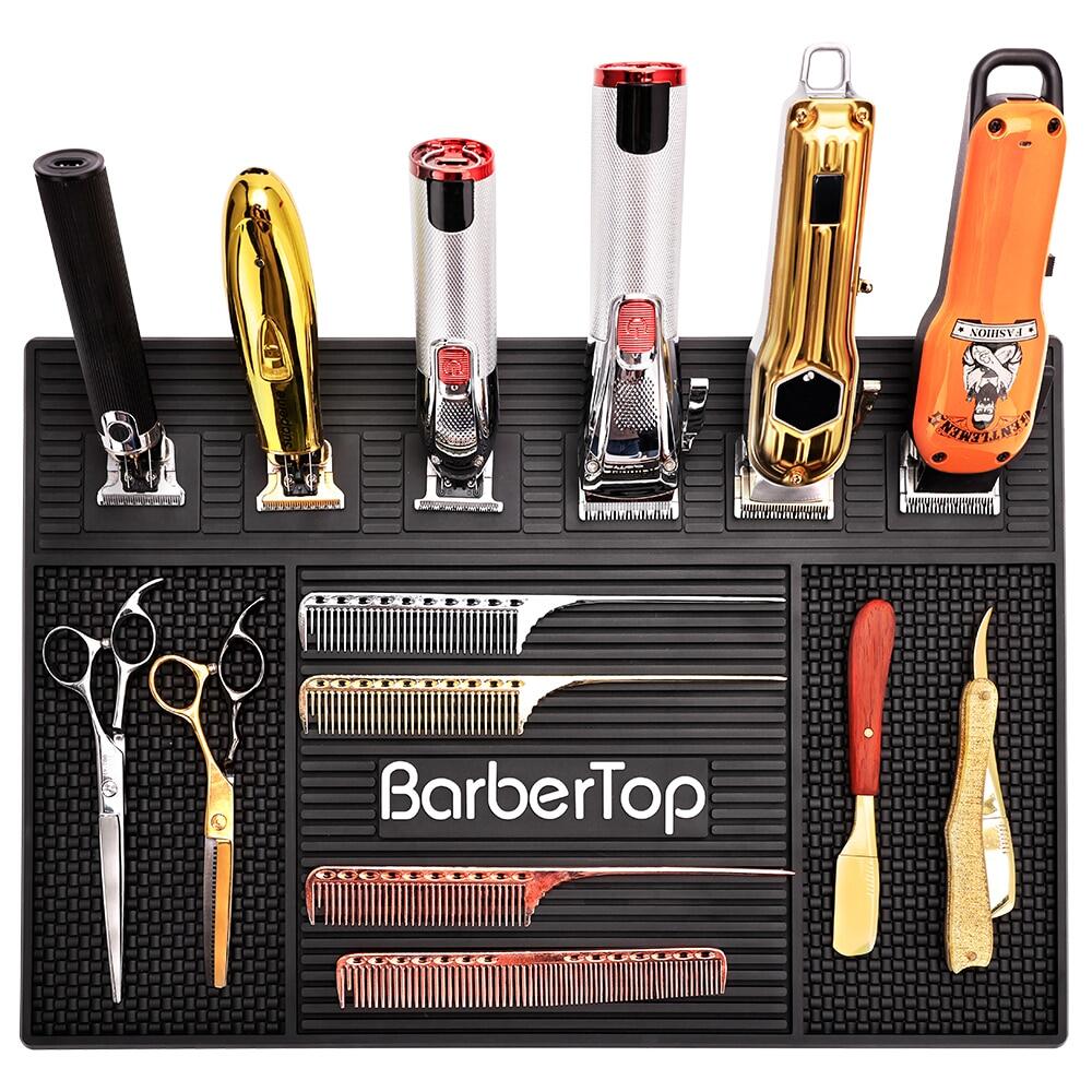 Barber-Magnetic-Tray-6-Slots-Hairdressing-Electric-Clippers-Storage-Mat-Salon-Table-Tools-NonSlip-Cushion-Heat