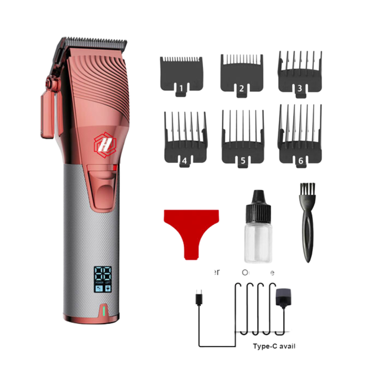 Hulk Professional Hair Clipper – Rose Gold