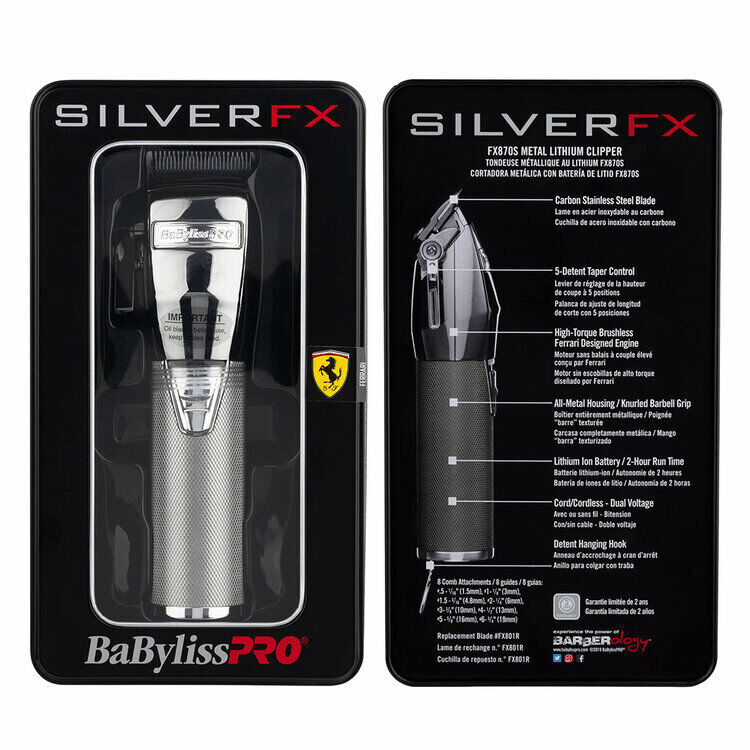 BaBylissPRO SilverFX Lithium Hair Clipper